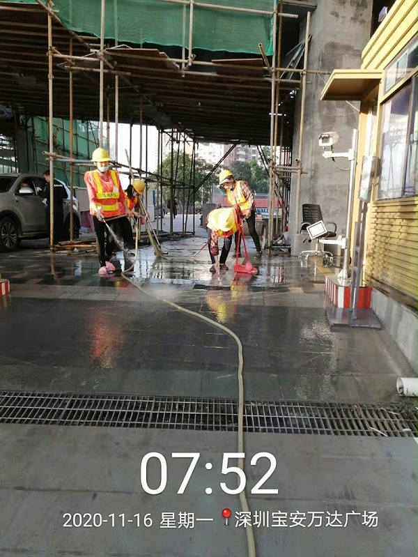 05深圳宝安万达广场开荒-沐鸣娱乐环保