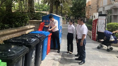 沐鸣娱乐环保-党员先锋现场学习垃圾分类