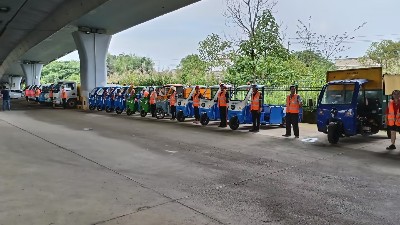 沐鸣娱乐环保：株洲分公司项目设备进场验收2